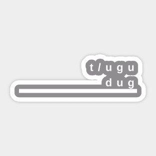 Tagalog #tugudug heart beats Sticker